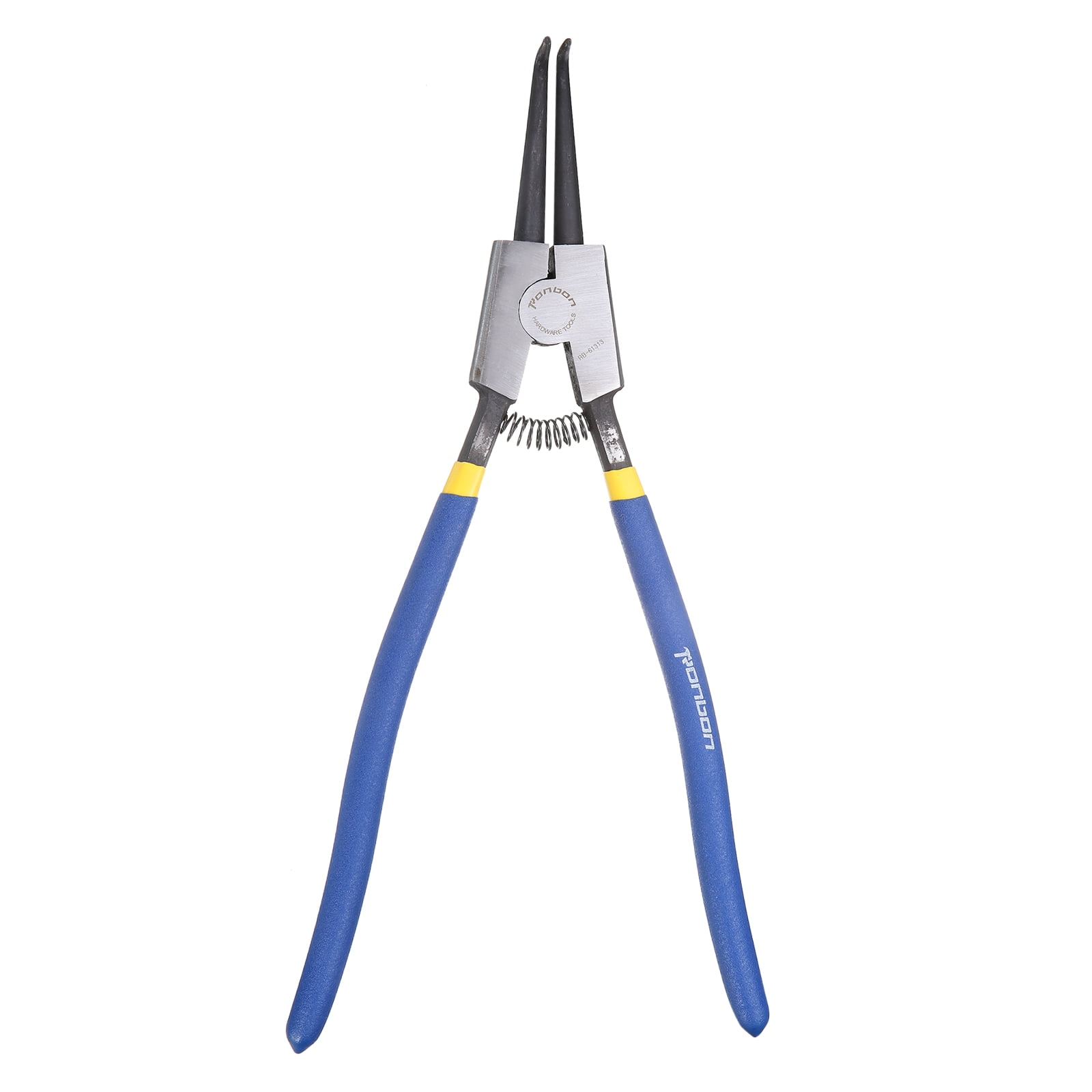Snap Ring Plier 13" External Circlip Pliers with 0.12" Bent Jaw Tip for Ring Remove Retaining Pliers, Blue