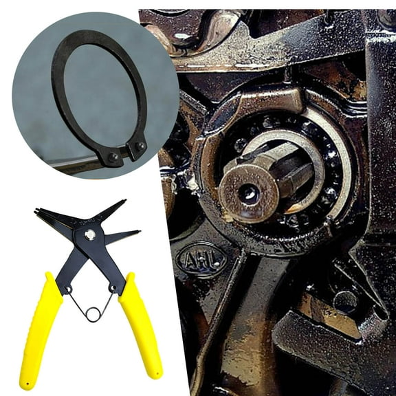 Snap Ring Pliers, 2 in 1 Versatile Retaining Ring Pliers for Internal and External Clips, Professional Mechanical Repair Tool, Durable Manual Hand Tool for Engineering and Automotive Tasks, by UKHCCC