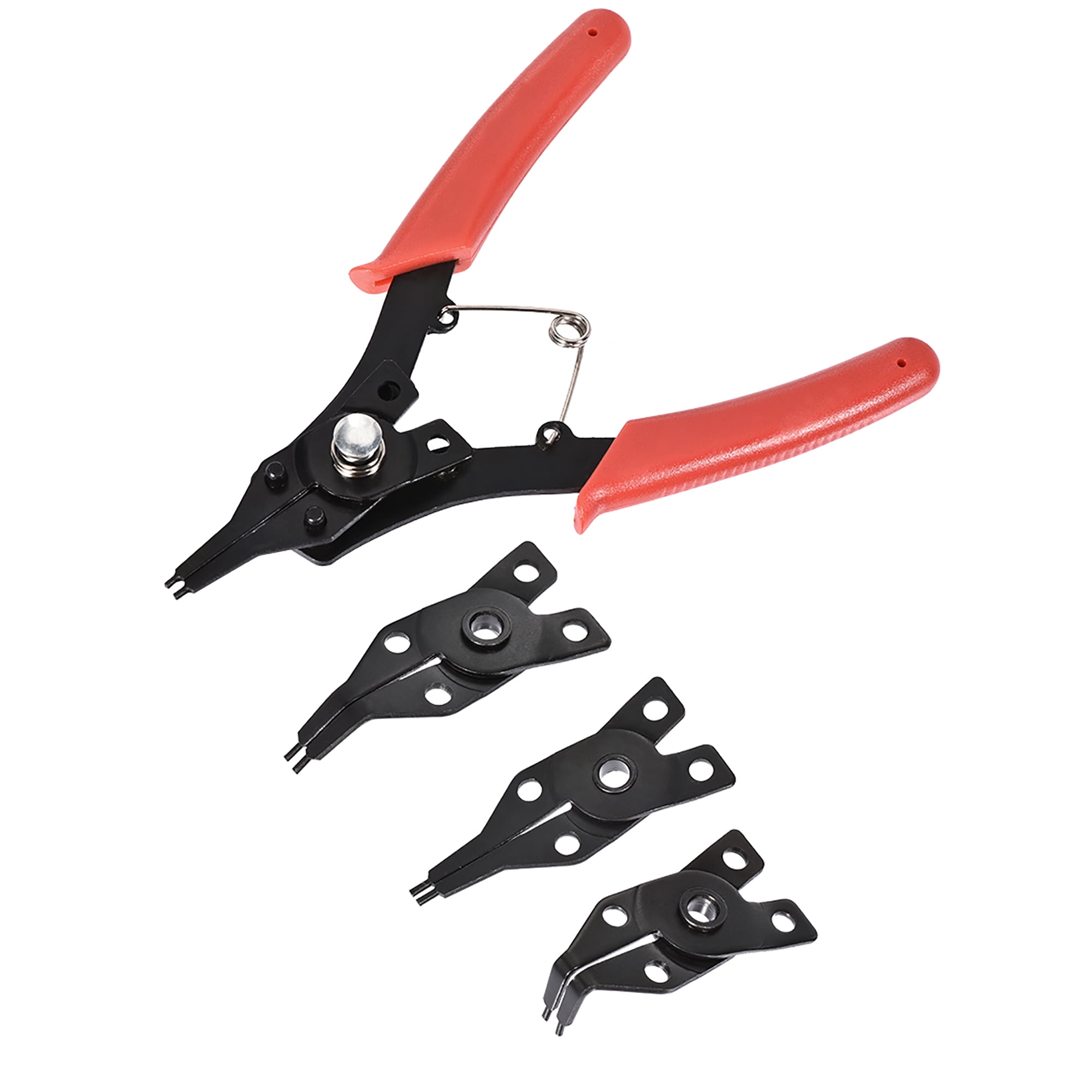 Snap Ring Pliers Set 6-Inch 4 in 1 Multi-Angle Retaining Ring Pliers Set  Internal External Circlip Pliers 