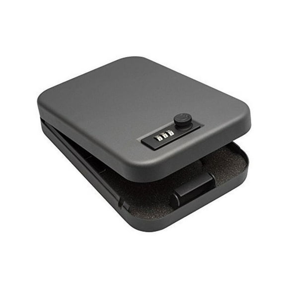 SnapSafe Lockbox Large, Combination Lock, Gray 75230