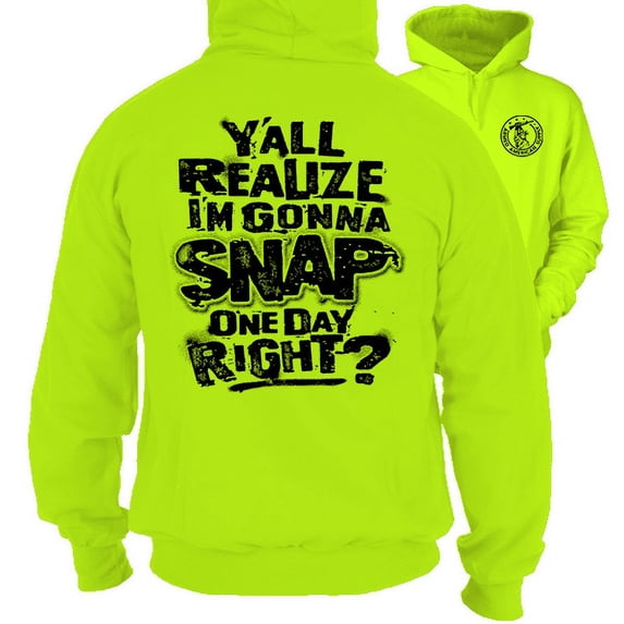 Snap - Safety Yellow Hi Vis Hoodie