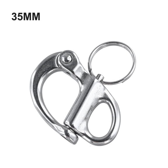 Snap Shackle with Quick Release for Boat and for KAYAK Applications, 316 Stainless Steel (35mm)