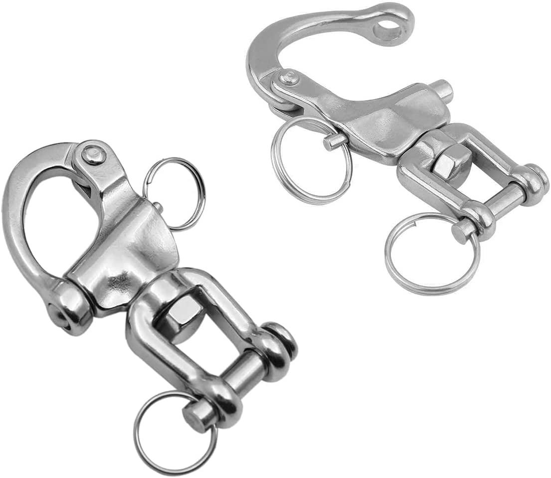 Snap Shackles Stainless Steel Swivel Shackles for Sailing and Boating