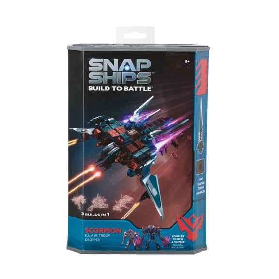 Snap Ships Scorpion Klaw Troop Dropper - Build to Battle