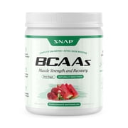 Snap Supplements BCAA Powder with Electrolytes, Pomegranate Watermelon, 30 Servings, Adult Dietary Supplement Powder, Easy-to-Mix Daily Powder Formula, For workout performance and recovery