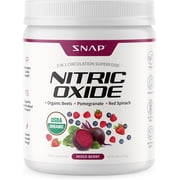 Snap Supplements Beet Root Nitric Oxide Powder - Blood Pressure & Cardio Health Support, Energy Boost, Original