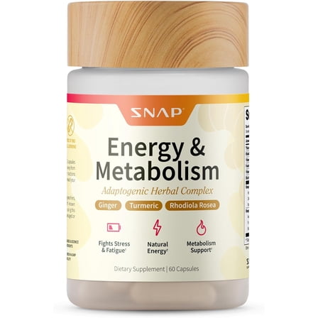 Snap Supplements Energy Vitamins for Weight Management, 60 Capsules, 2pk