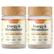 Snap Supplements Energy Vitamins for Weight Management, 60 Capsules, 2pk