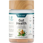 Snap Supplements Gut Health, Prebiotics and Probiotics for Digestive, 50 Capsules