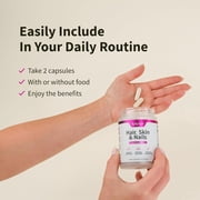Snap Supplements Hair, Skin, and Nails Volumizing Vitamins Nourish Strengthen 60 capsules