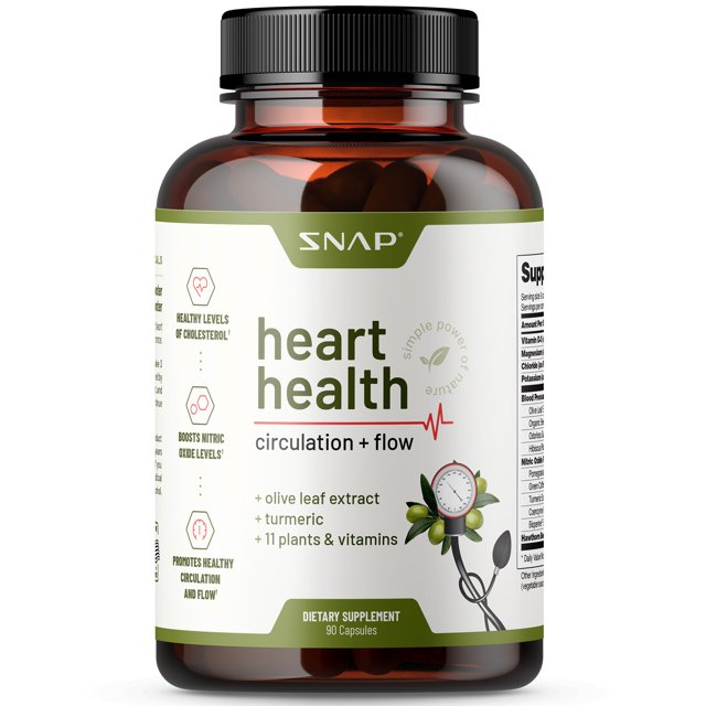 Snap Supplements Heart Health, Vitamins and Natural Plant Extracts for
