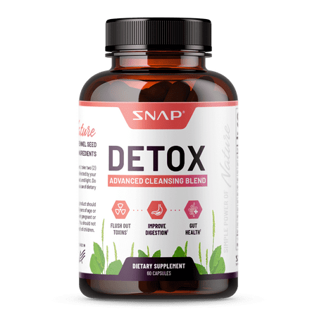 Snap Supplements Keto Detox Pills, Cleanse Weight Loss Supplement, 60 Capsules