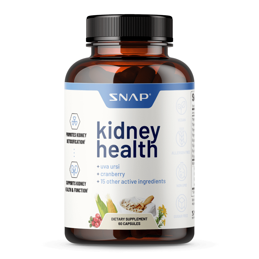 Snap Supplements Kidney Health Supplement, Kidney Cleanse and Detox Formula, Uva Ursi Formula, 60 Capsules