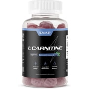 Snap Supplements L-Carnitine Pre-Workout Gummies 500mg Energy & Stamina Support, 60 Gummies