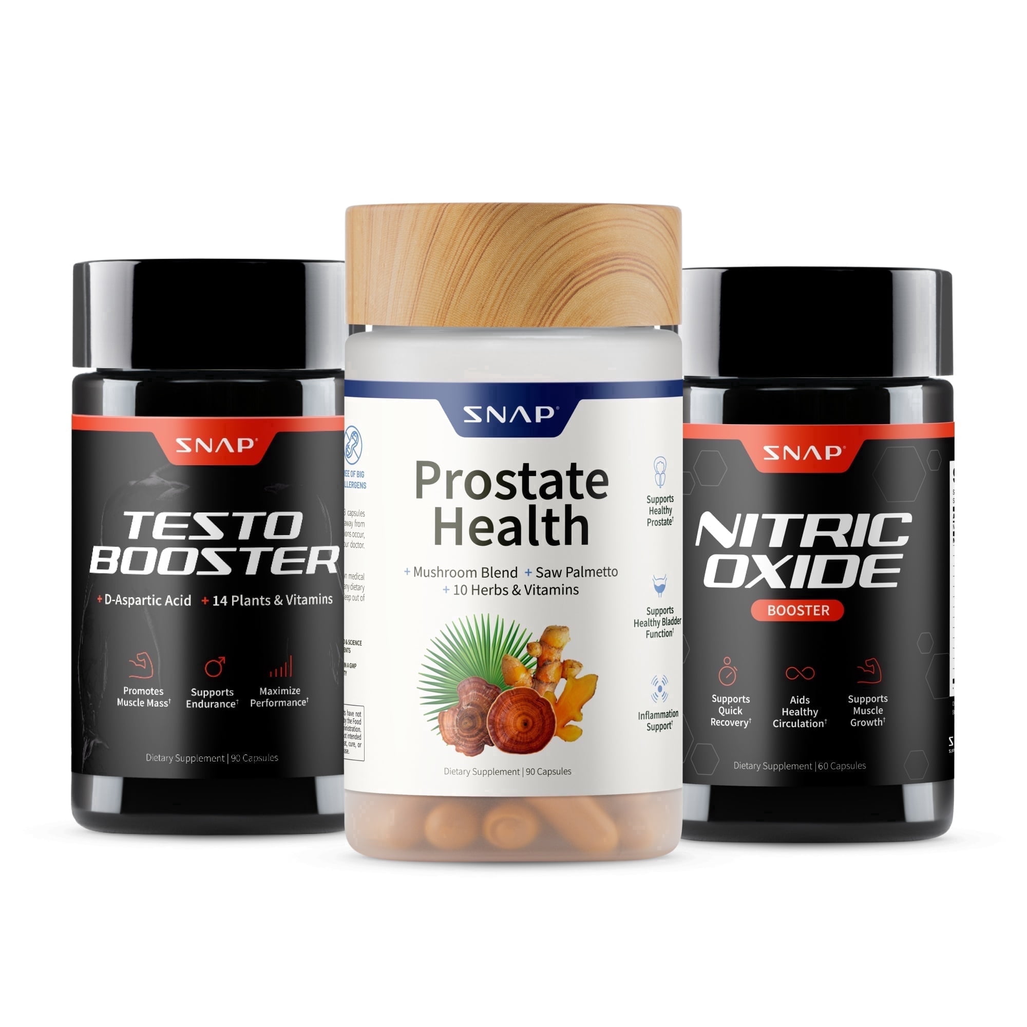 Snap Supplements Men's Vitality Bundle Prostate Support Natural