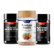 Snap Supplements Mens Vitality Bundle Prostate Support Natural Test Booster Nitric Oxide Circulation Formula
