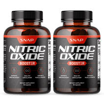 Snap Supplements Nitric Oxide Booster - Pre Workout, Muscle Builder, 60 Capsules, 2pk