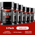 thumbnail image 1 of Snap Supplements Nitric Oxide Booster Pills - Pre Workout, Muscle Builder, 1500mg, 60 Tablets, 6 Pack, 1 of 10
