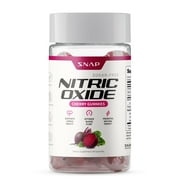 Snap Supplements Nitric Oxide Gummies, Beet Root Gummy Supplement, Natural Energy Boost, Sugar-Free, 60 Count