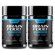Snap Supplements Nootropic Brain Support with Bacopa and Ginkgo, 60 Capsules, 2-Pack, Dietary Supplement for Adults, Easy-to-Use Capsule Format, For supports memory, focus and mental clarity