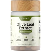 Snap Supplements Olive Leaf Extract Capsules 40% Oleuropein for Heart Health 60 Count