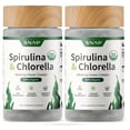 thumbnail image 1 of Snap Supplements Organic Chlorella Spirulina Capsules - Plant Vitamins, Super Greens, 120 Capsules, 2-Pack, 1 of 8