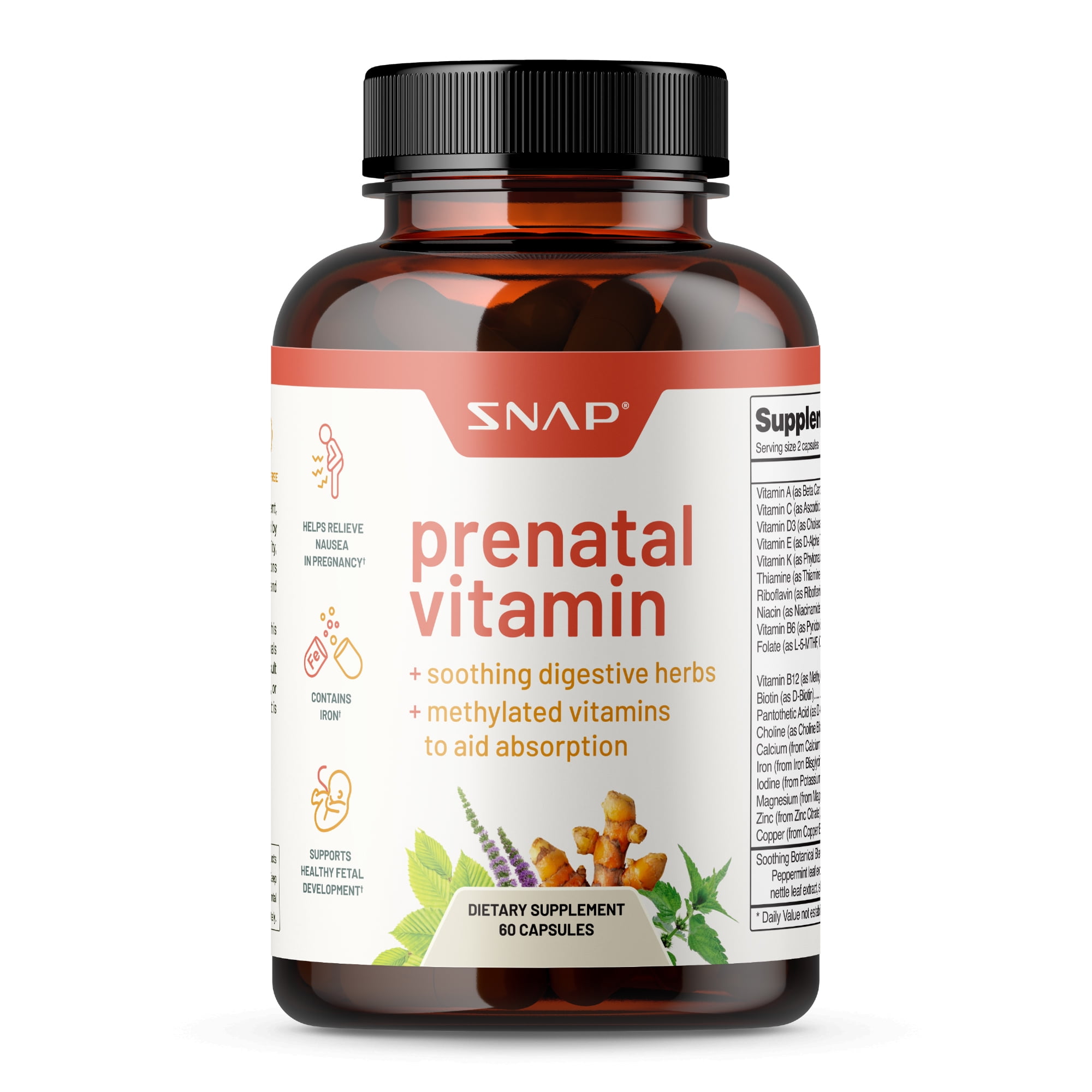 Snap Supplements Prenatal Vitamin, Help Relieve Nausea in Pregnancy