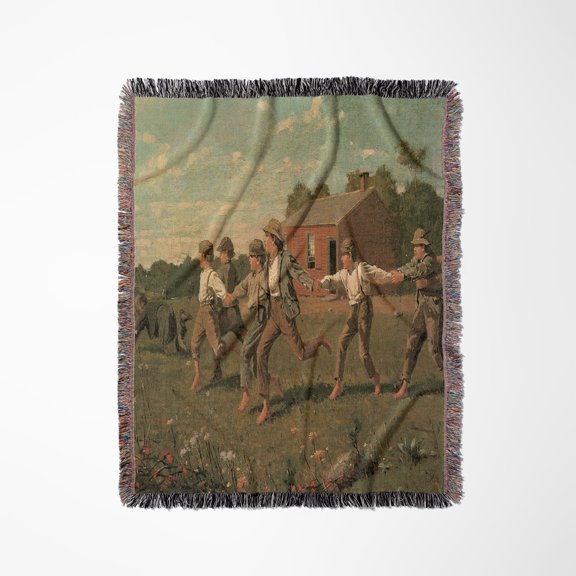 Snap The Whip By Windlow Homer American Artist, Woven Blanket