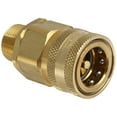 thumbnail image 1 of Snap-Tite BVHC12-12M Brass H-Shape Quick-Disconnect Hose Coupling, Sleeve-Lock Socket, 3/4" NPTF Male x 3/4" Coupling Size CA2, 1 of 2