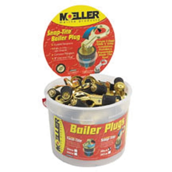 Moeller 3000-6483 Moeller Snap-Tite Brass Bailer Plug Display Bucket - 50 Piece