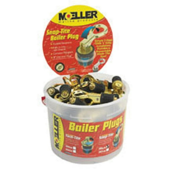Moeller 3000-6483 Moeller Snap-Tite Brass Bailer Plug Display Bucket - 50 Piece