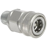Snap-Tite VHC8-8M Zinc-Plated Steel H-Shape Quick-Disconnect Hose Coupling, Sleeve-Lock Socket, 1/2" NPTF Male x 1/2" Coupling Size J101