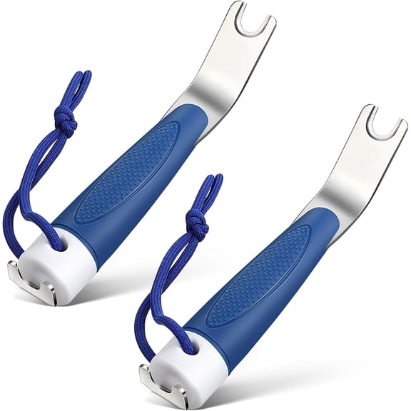 Snap Tool for Boat Canvas Snaps Cover Release, Dual Stainless Steel Blades with Anti Slip Handle, Boat Cover Snap Release Tool for Boaters and Anglers, 2 Pieces
