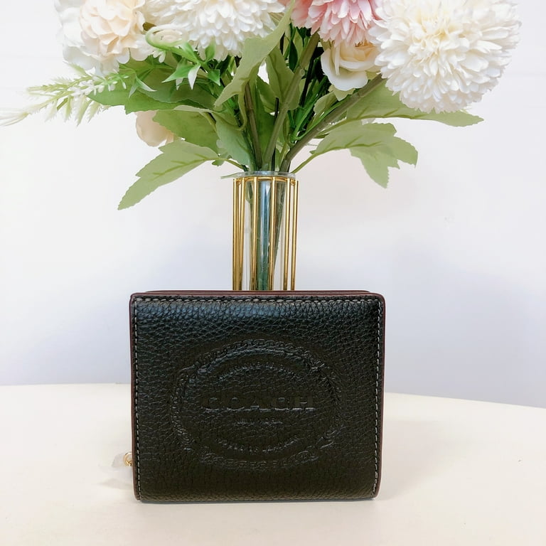 Snap Wallet With Coach Heritage (Black)