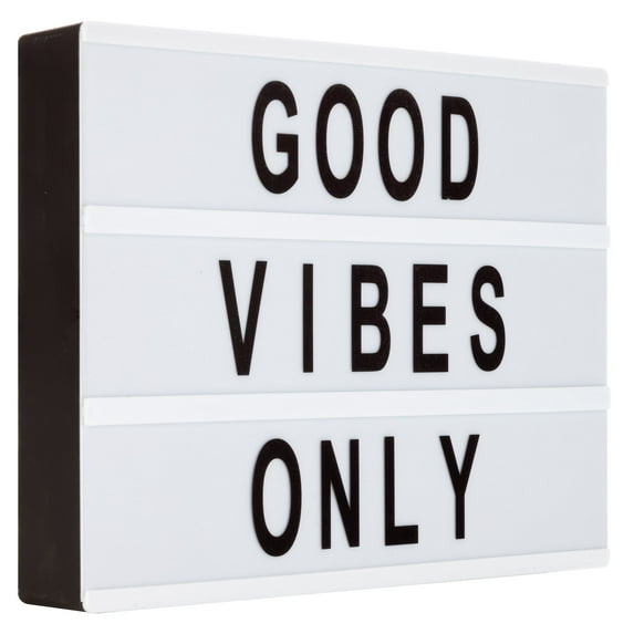 Snap White and Gray Felt Message Letter Board with 65 Characters
