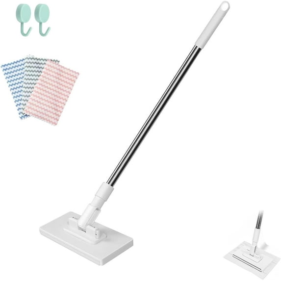 Snap and Grip Mop Retractable Mini Gap Cleaner, Zero Touch Flat Mop ...