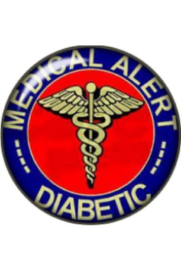 Snap button Medical Alert Diabetic charm  Jewelry 12mm