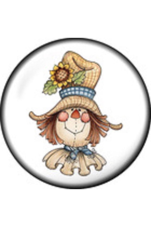 Snap button Scarecrow Fall 18mm charm chunk