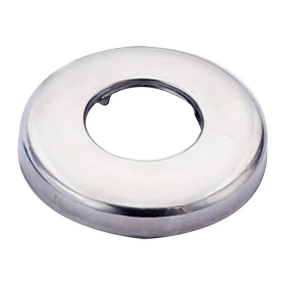 Snap-on Faucet Decorative Cover Stainless Steel Split Round Escutcheon Plate Wall Split Flange for Kitchen Bathroom