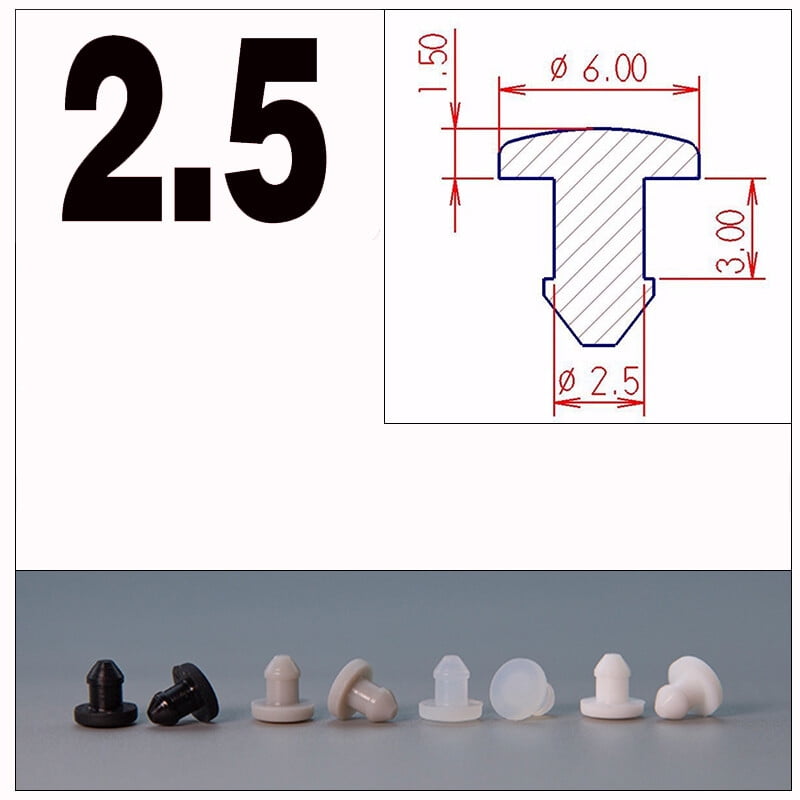 Snap-on Hole Plug Silicone Rubber Blanking End Cap Caps Seal Stopper 2 ...