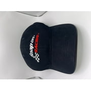 Snap-on Tools Heavyweight Brushed Cotton 6 Panel Structured Hook and Loop Closure Racing Cap, Black