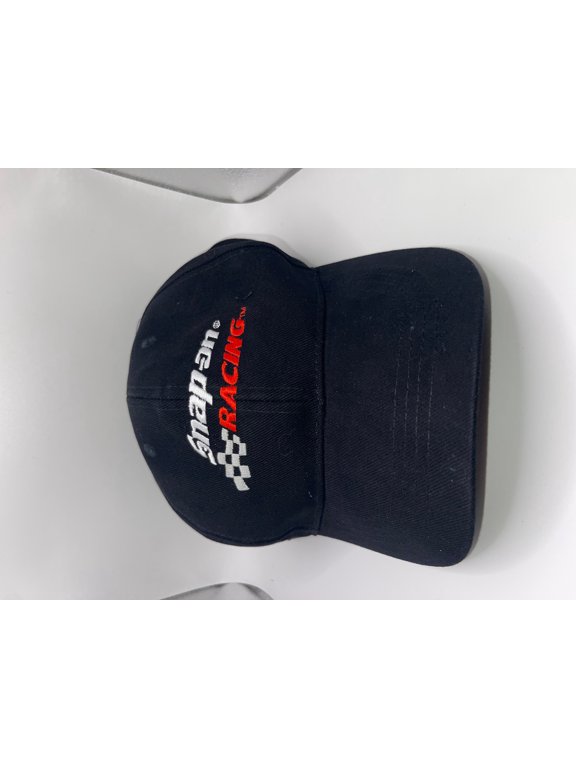 Tools Heavyweight Brushed Cotton 6 Panel Structured Hook and Loop Closure Racing Cap, Black