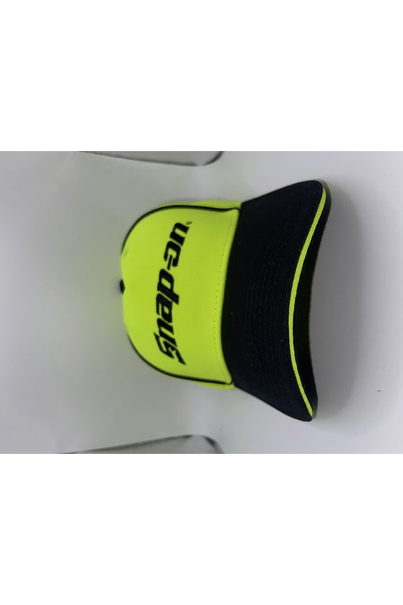 Tools Safety Highly Visible Workwear Baseball Cap, Neon Yellow and Black