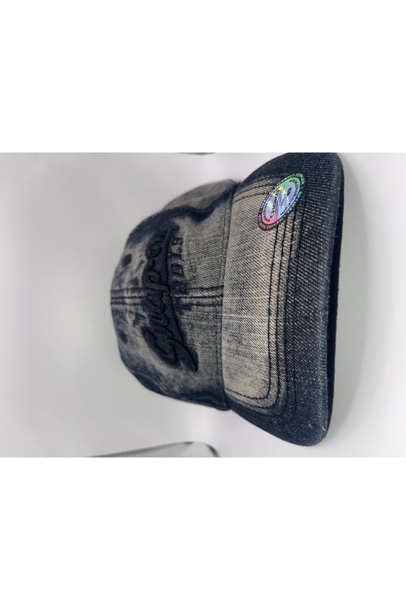 Tools Vintage 1950 Logo Denim Cap for Mechanics, Faded Blue