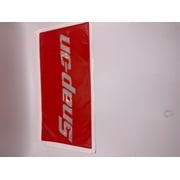 Snap-on Vinyl Sticker Reflective Red White