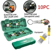 Snap ring pliers set, including fixed straight handle curved handle lock ring pliers with storage box JC