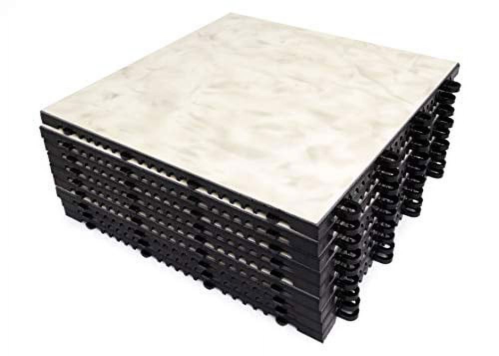 SnapFloors 3X3 Modular Dance Floor Kit (3' x 3'), 21 Piece (Luxury