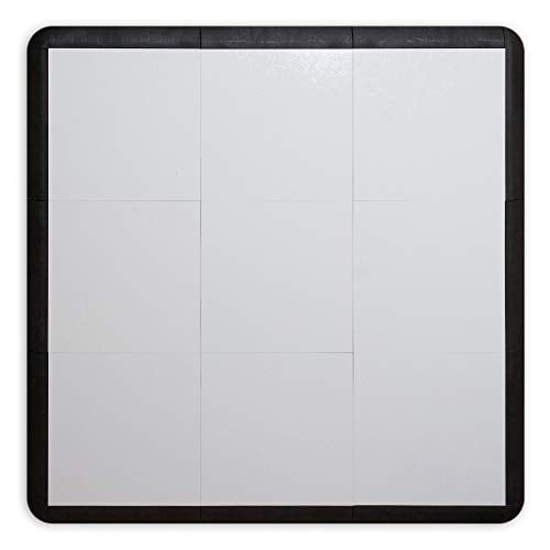 SnapFloors 3X3 Modular Dance Floor Kit (3' x 3'), 21 Piece (Slate White