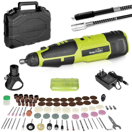 SnapFresh BBT-KP526 12V, Cordless Power Rotary Tool, 28000 RPM, 77 Pieces
