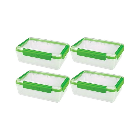 SnapLock by Progressive 12-Cup Food Storage Container, Green, 4 Pack